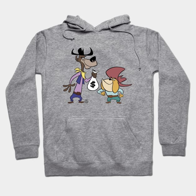 Cartoon Outlaw Bad Guys Hoodie by markscartoonart62